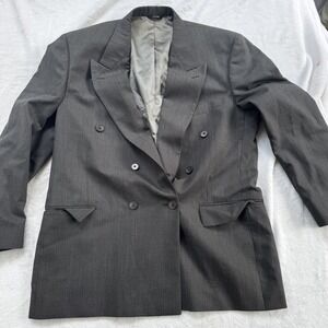 Perry Ellis Portfolio‎ Blazer Mens Large Double Breasted Wool Suit Jacket Macy's